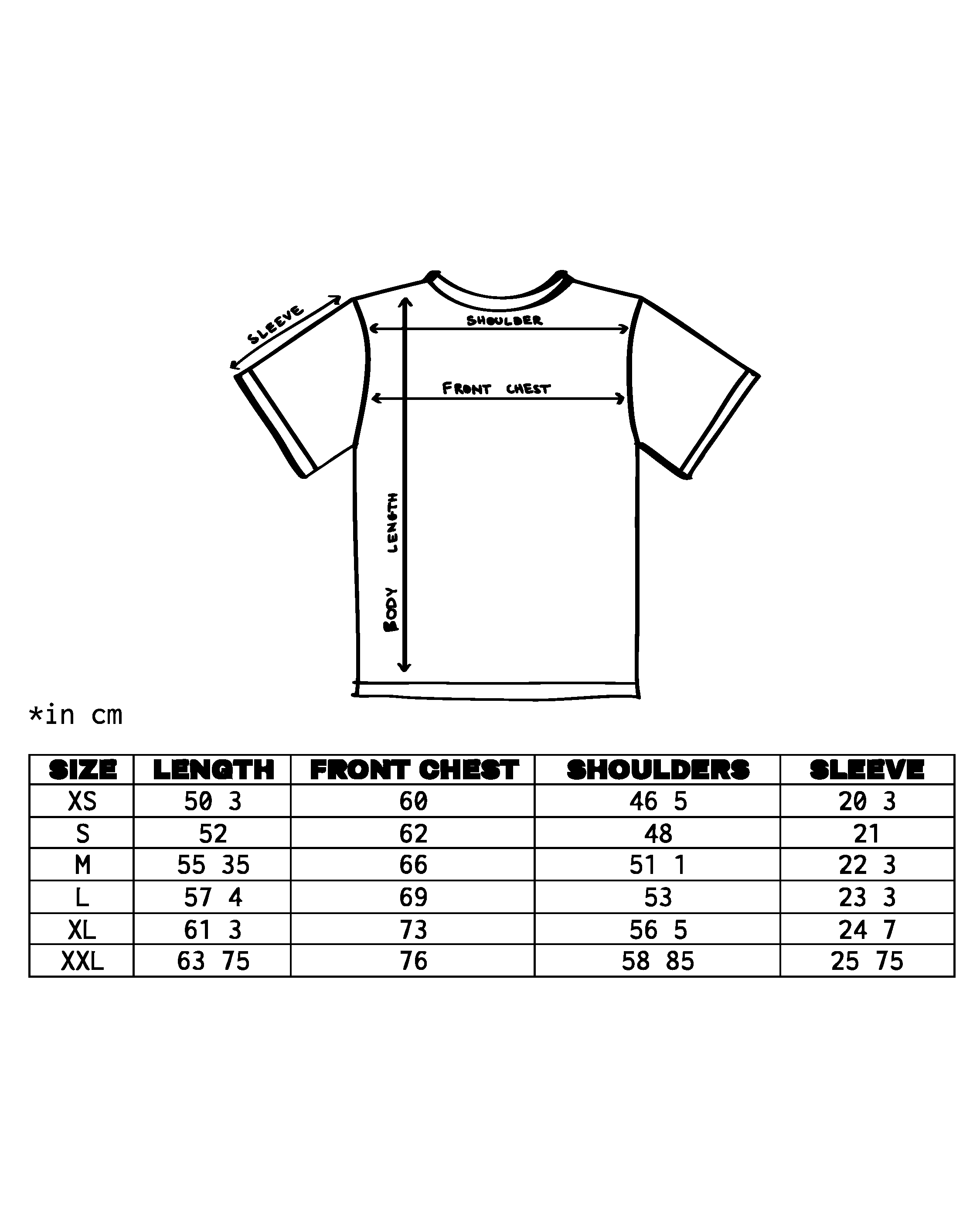 "I LACK NOTHING" t-shirt