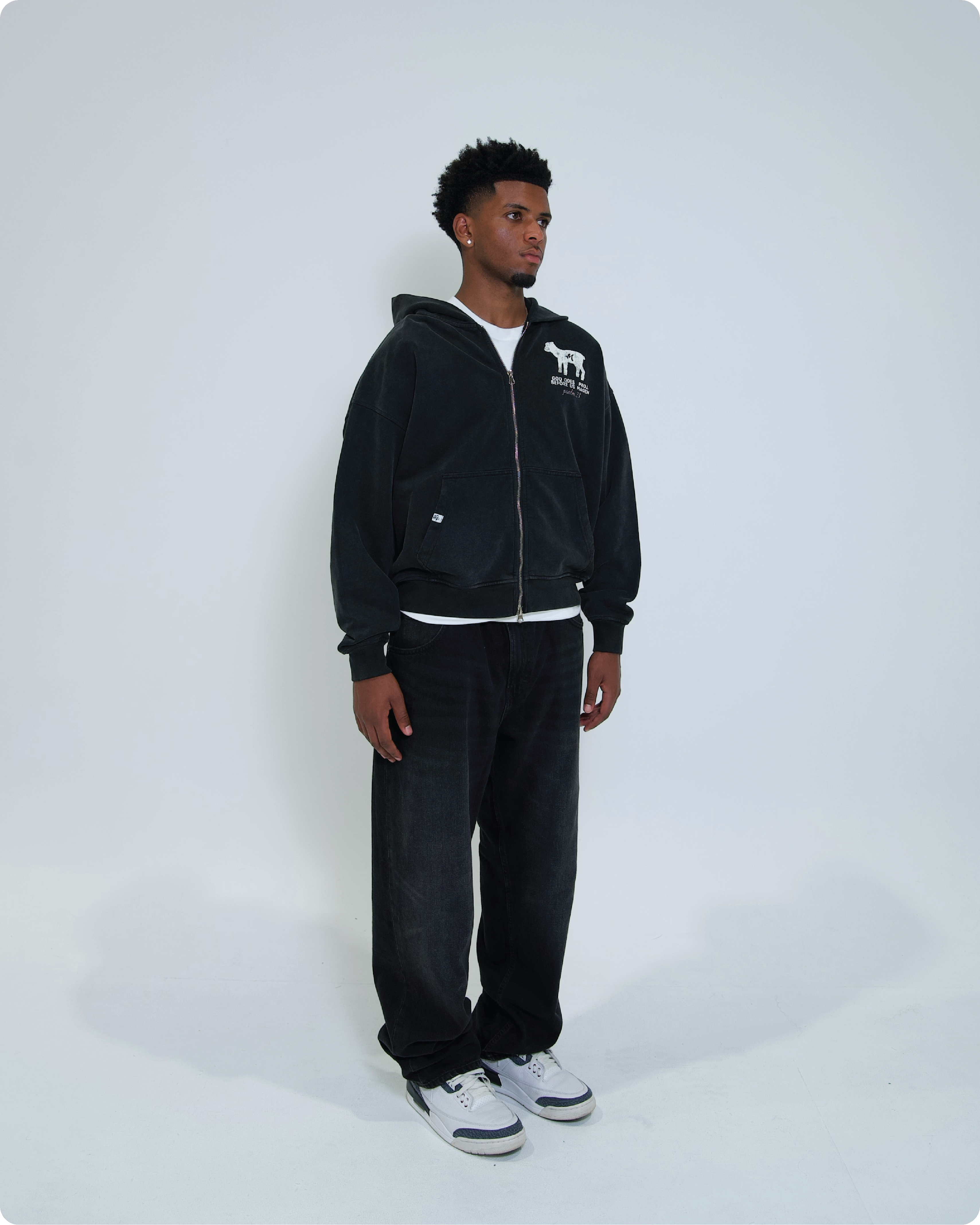 'THE LORD IS MY SHEPHERD' zip-up