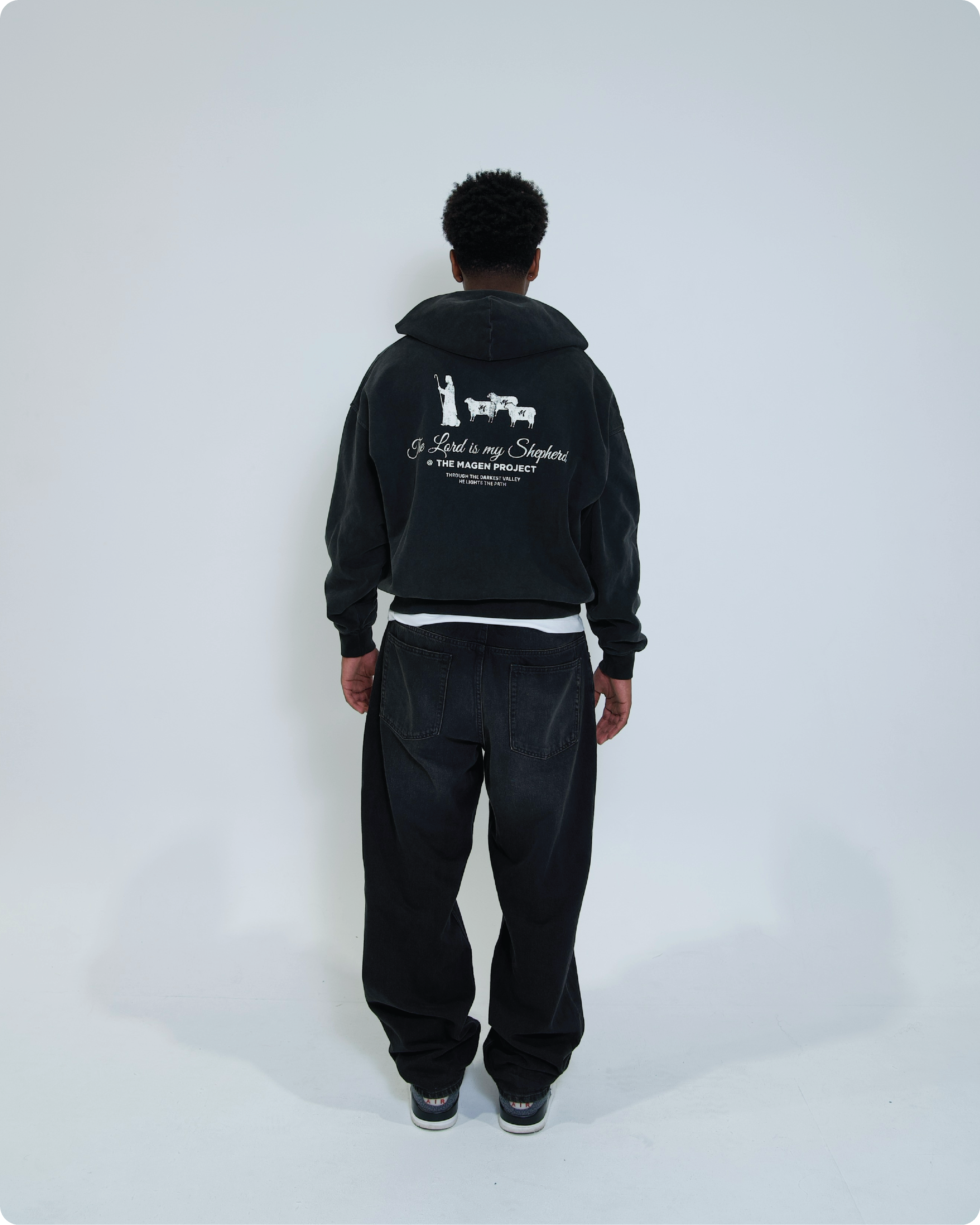 'THE LORD IS MY SHEPHERD' zip-up