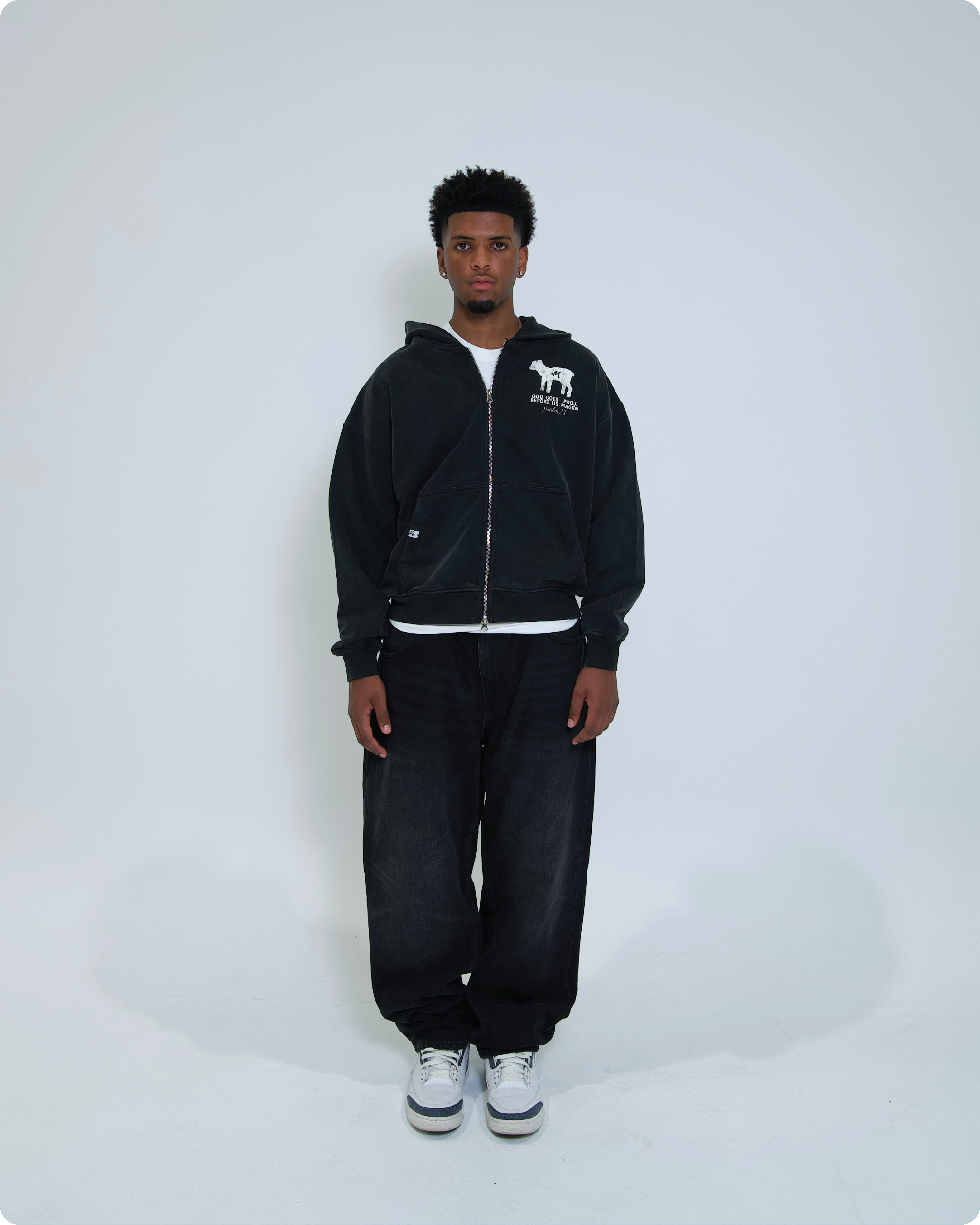 'THE LORD IS MY SHEPHERD' zip-up