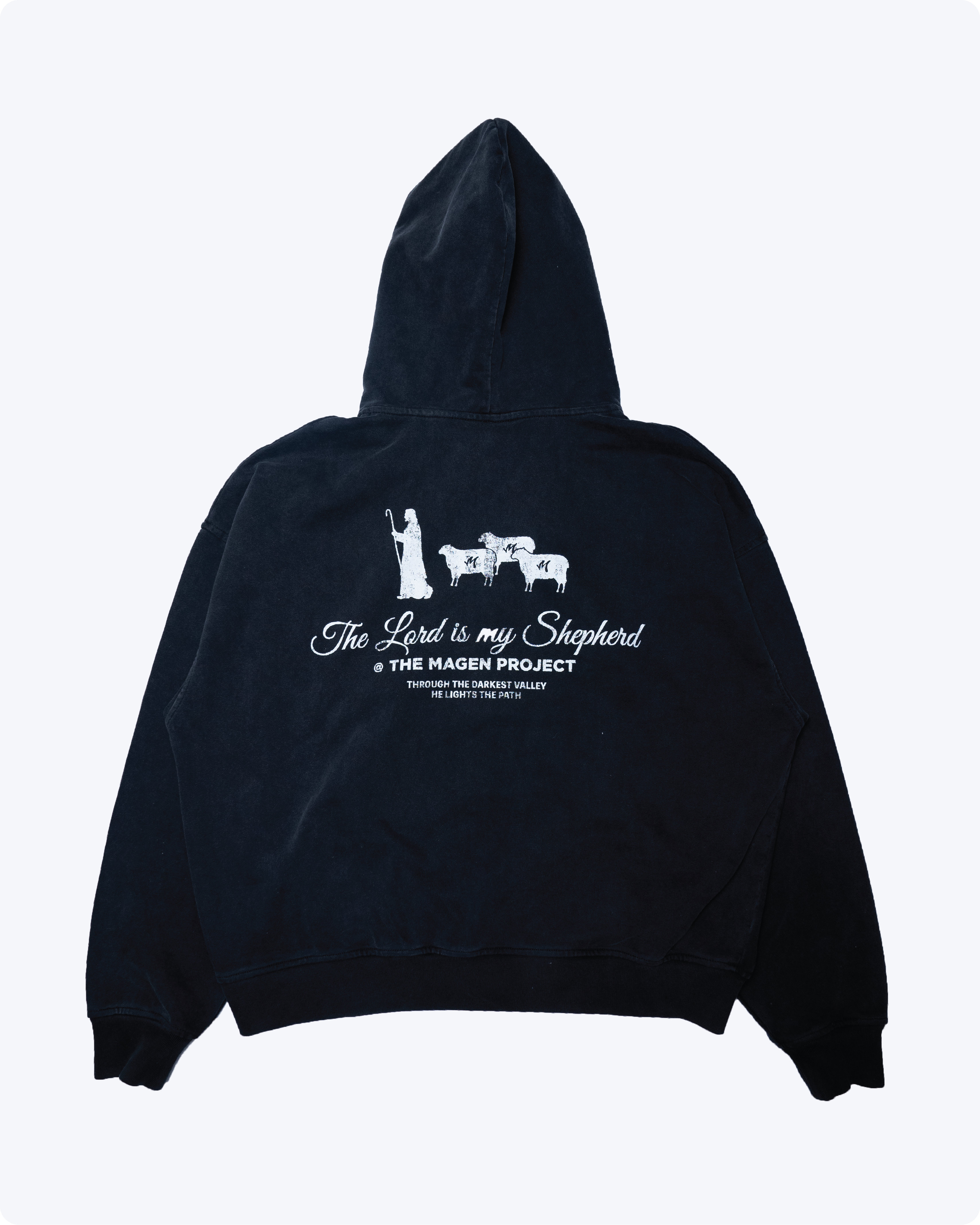 'THE LORD IS MY SHEPHERD' zip-up