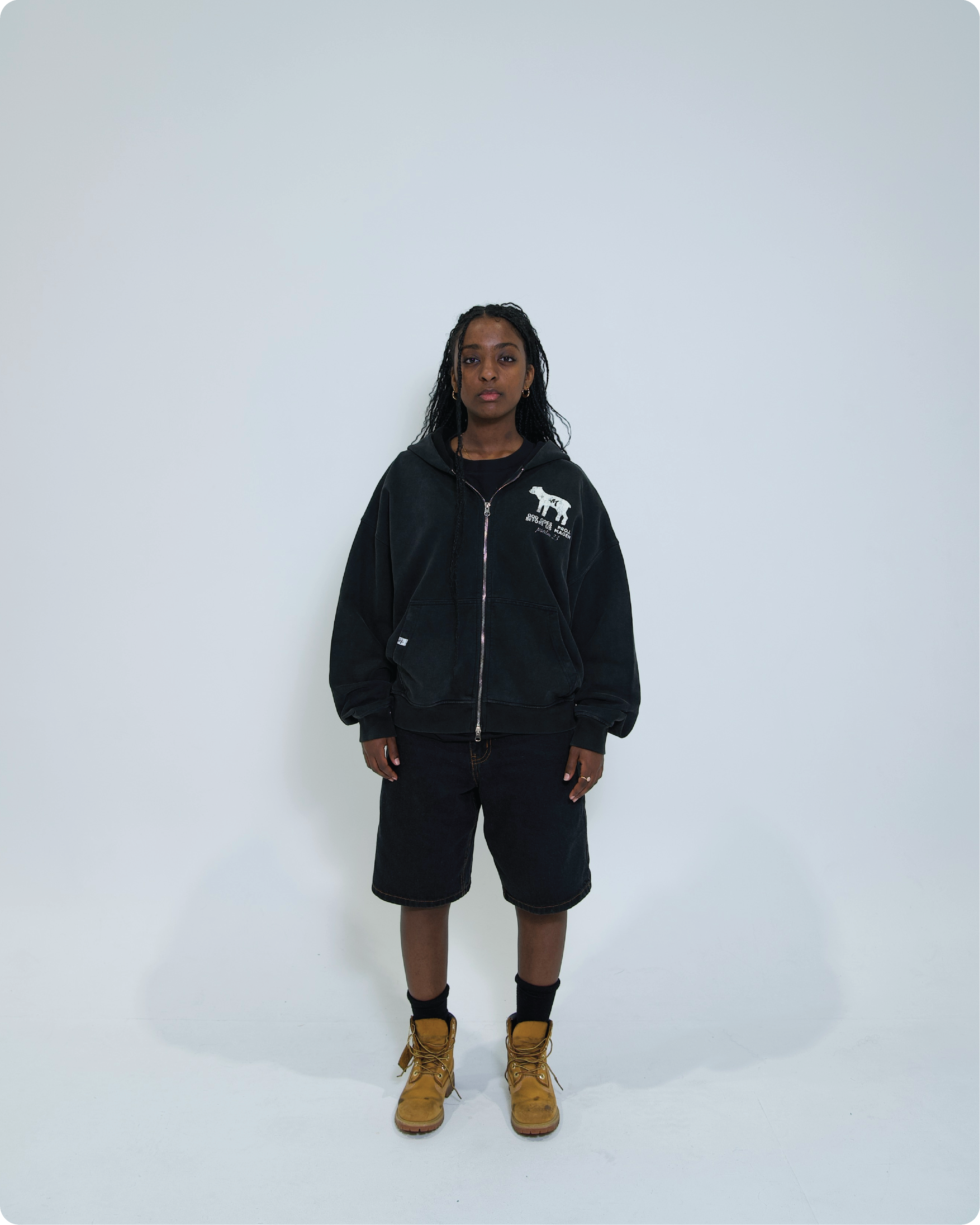 'THE LORD IS MY SHEPHERD' zip-up