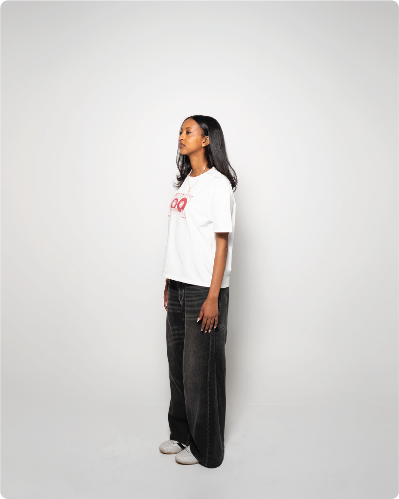 ‘CASSETTE TAPE’ tee red