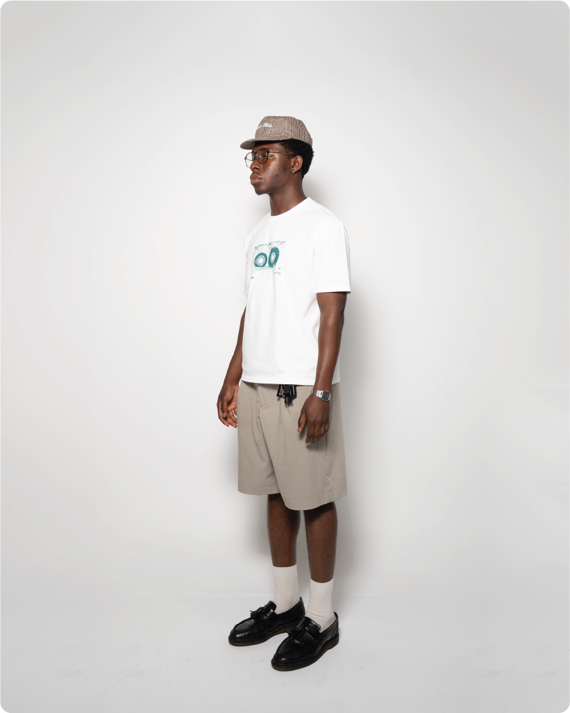 ‘CASSETTE TAPE’ tee green