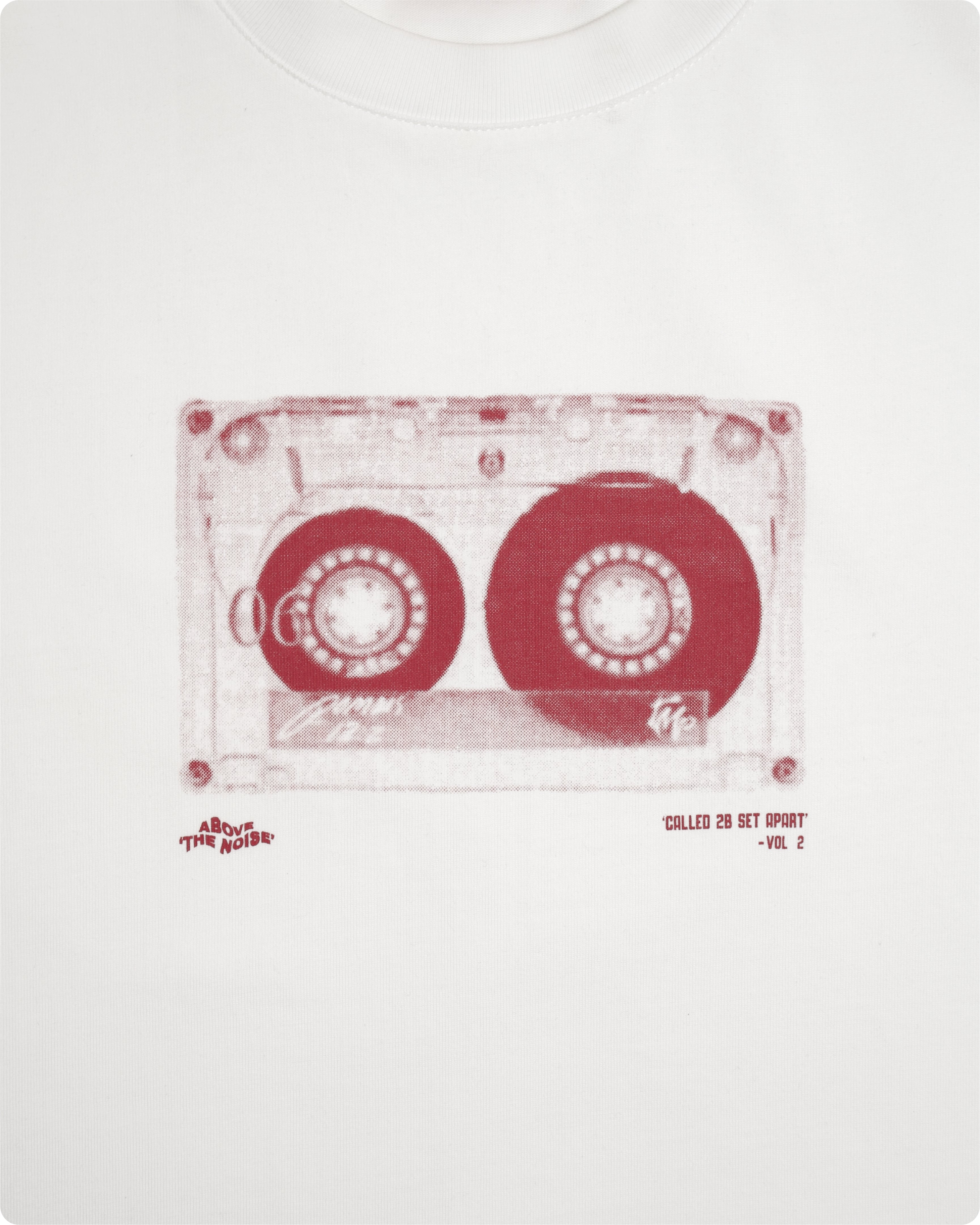 ‘CASSETTE TAPE’ tee red