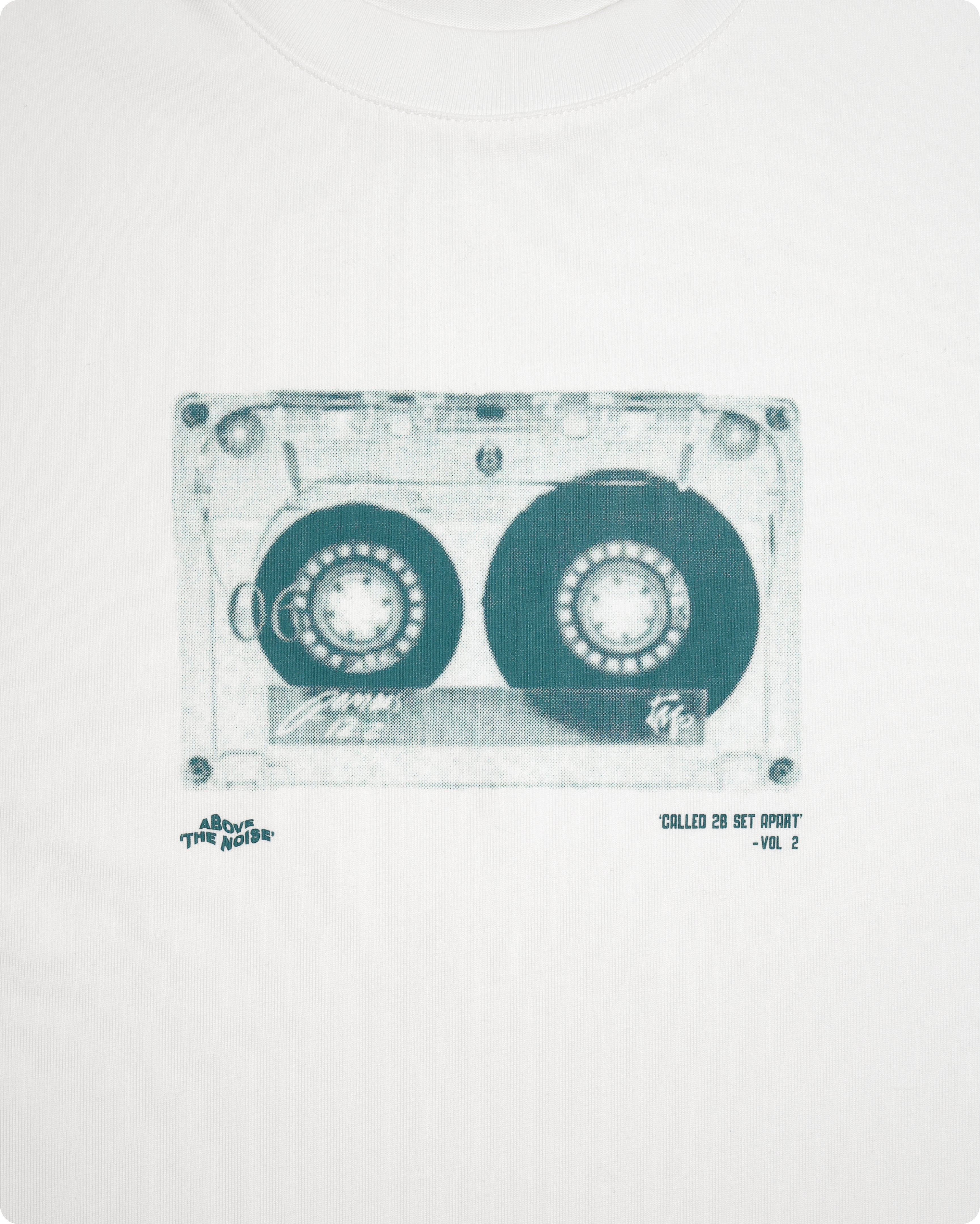 ‘CASSETTE TAPE’ tee green